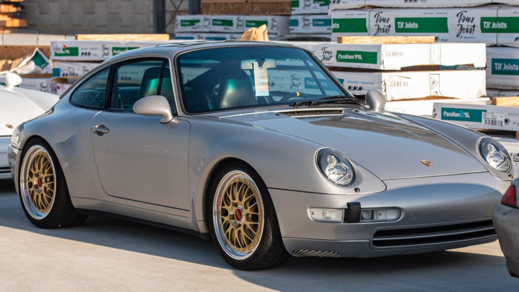 Grey Porsche 993 Turbo parked