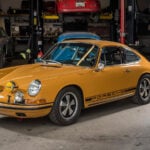 Porsche 912 in a car garage