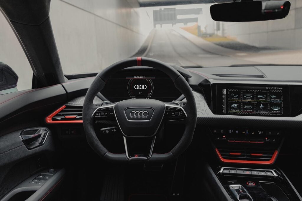 Audi RS e-tron GT interior roadway