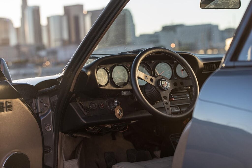Interior shot of 911 SC Super Carrera Steering wheel