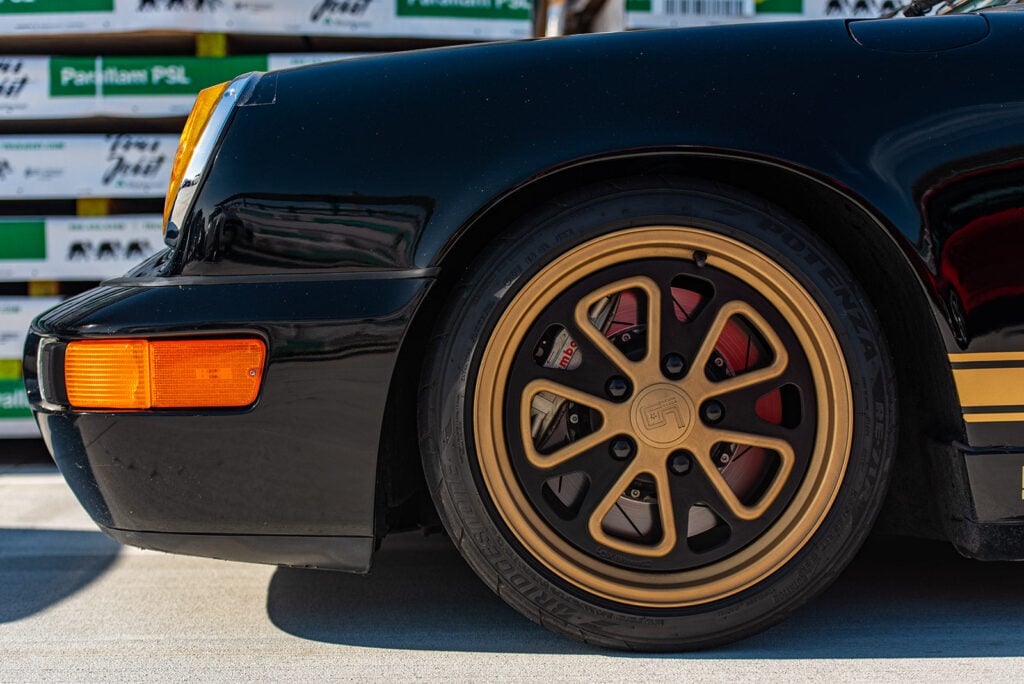 Porsche 964 wheel close up