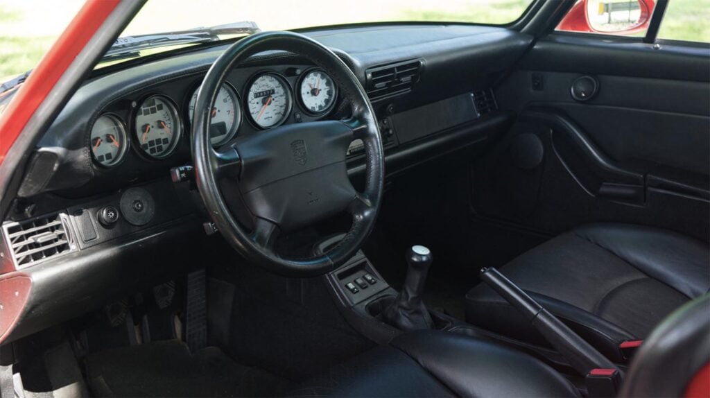 Interior of 993 turbo