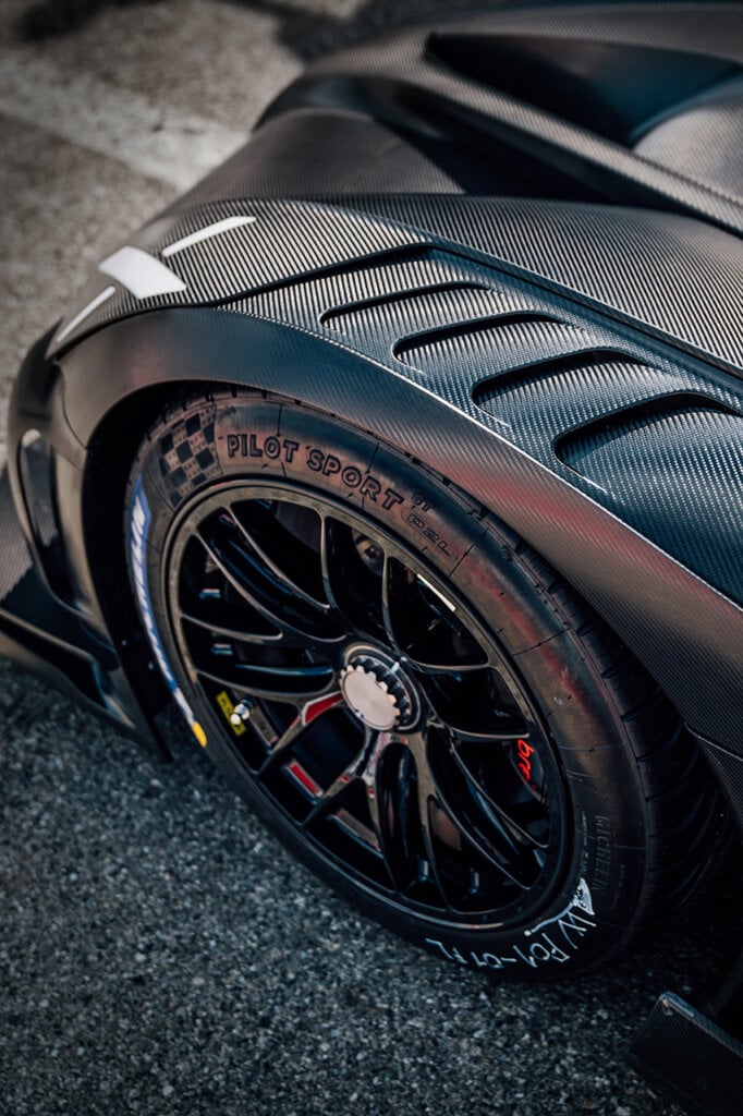 front quarter panel of Bugatti Bolide