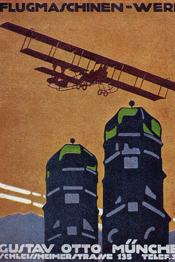 propaganda poster for Gustav Otto Werke's in color