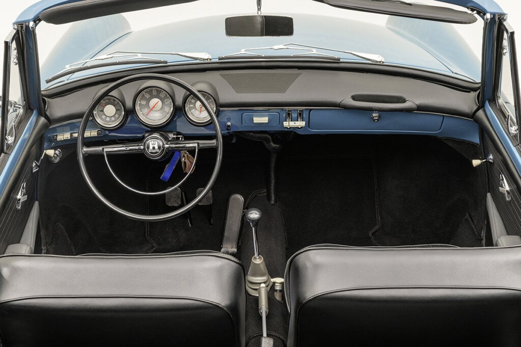 Interior of VW Type 3 convertible