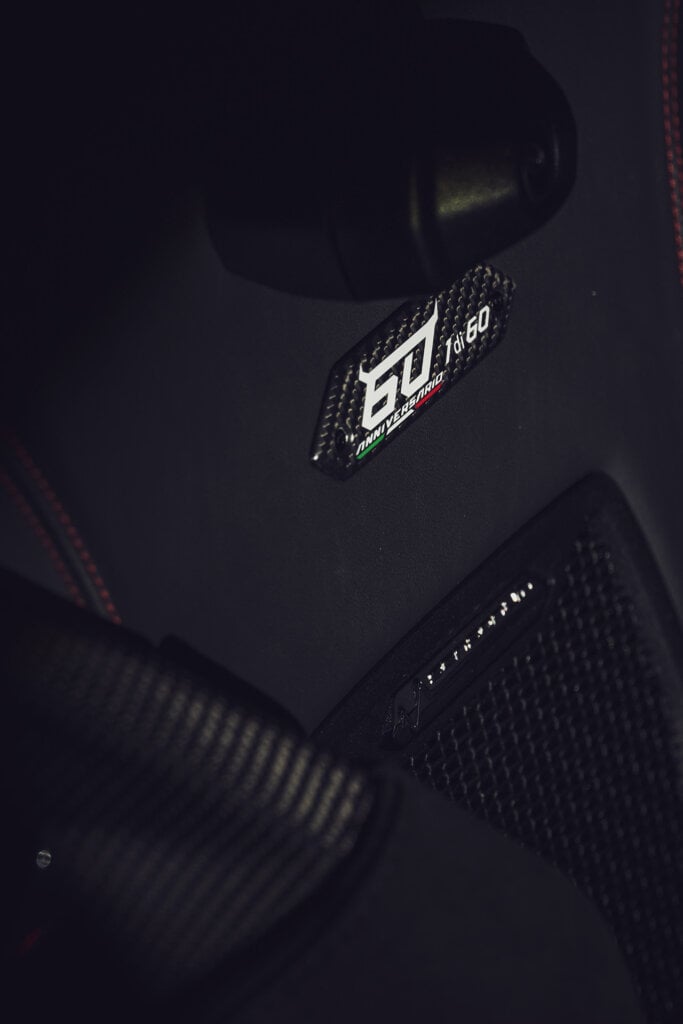 Limited edition numbering badge Lamborghini says 60 altered a little bit