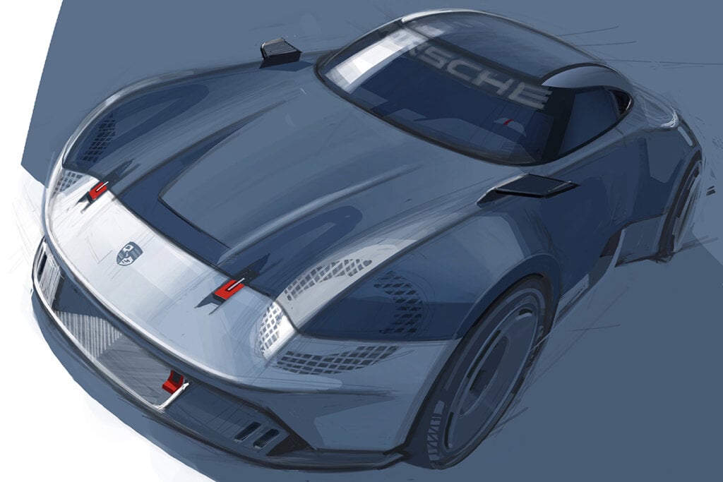 concept drawing Porsche 357