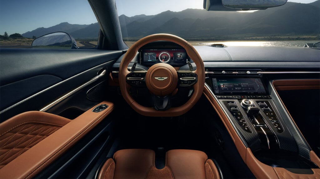 Interior of Aston Martin DB12