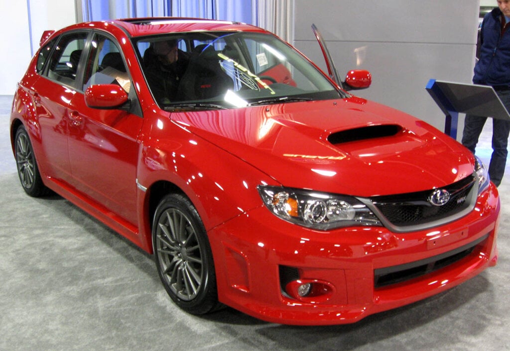 red 2011 Subaru Impreza WRX