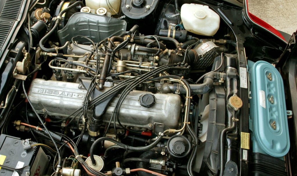 2.8-liter L28 engine of a 280Z 