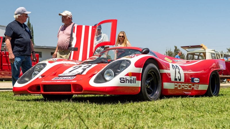 Red Porsche 917 racecar