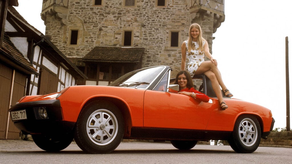 two women on a red 914/4