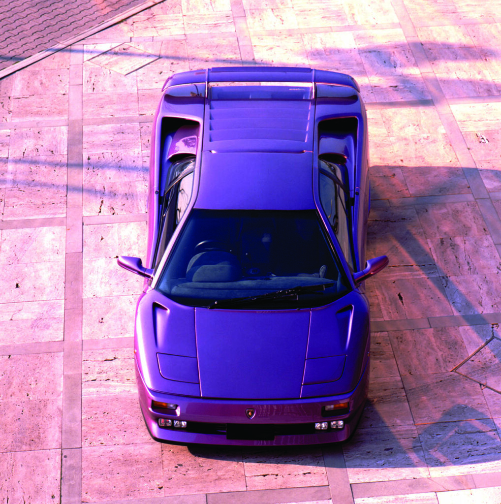 purple lamborghini diablo se