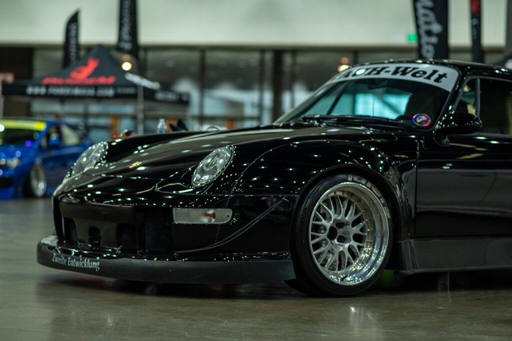 black RWB Porsche at Autocon LA 2018