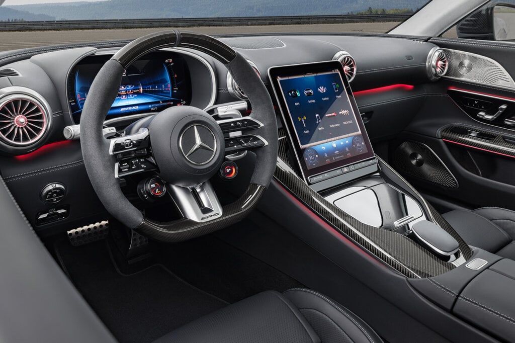 Interior of new AMG GT Coupe