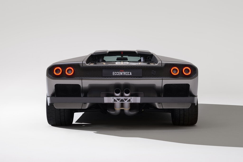 Rear end of Diablo from Eccentrica white background