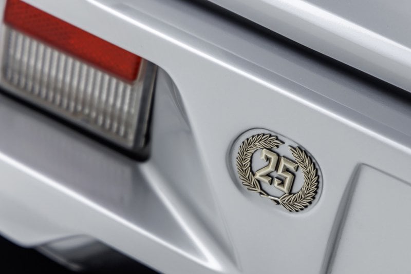 25th Anniversary Badge for the silver Lambo