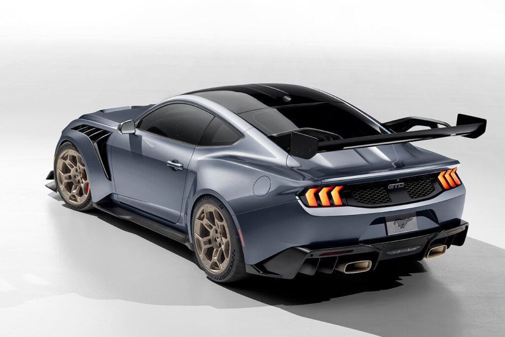 Grey GTD hero car on a white background