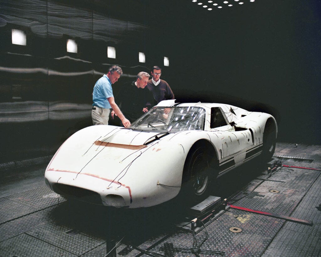 ford engineers testing a ford j prototype 