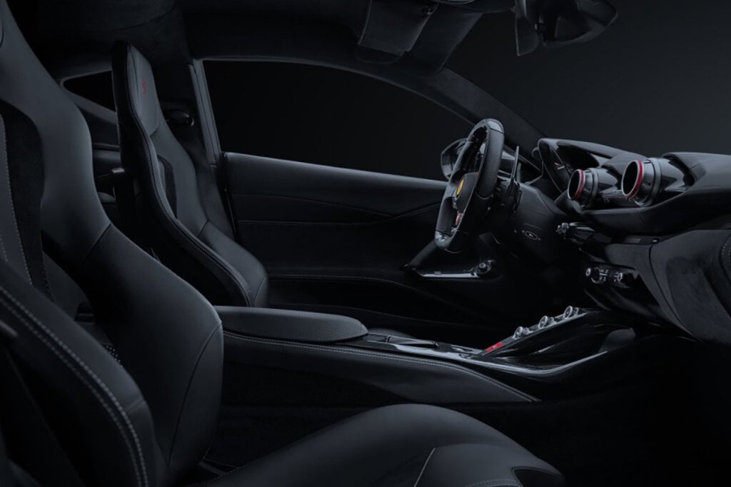 interior details of the Novitec N-Largo S with alcantara suede