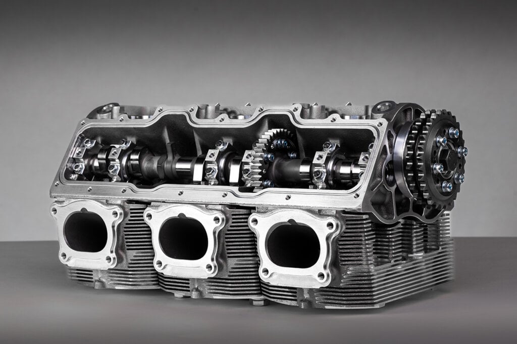 Swindon Powertrain Cylinder kit with exposed rods and cylinder bodies on a dark background