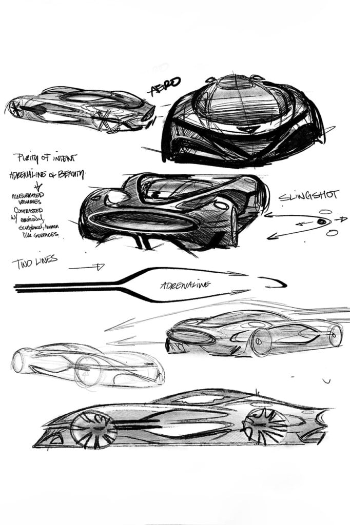 Drawings of the Genesis Concept car