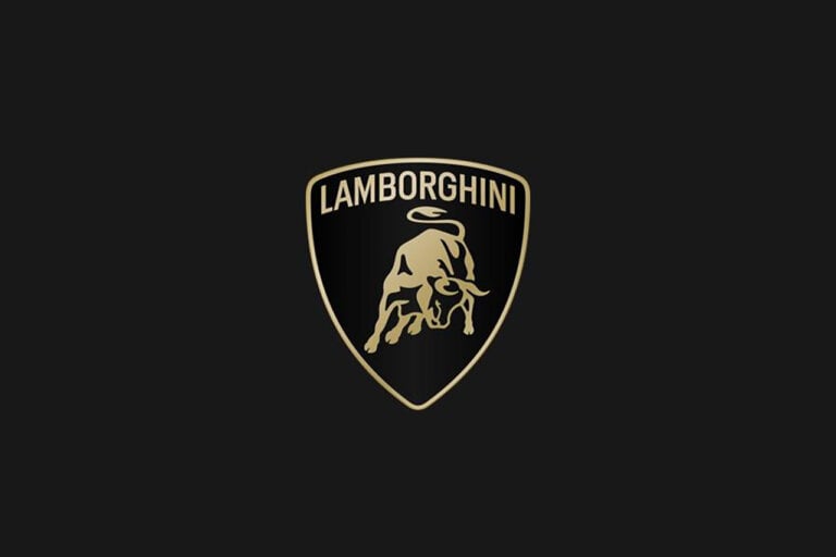 Lamborghini Logo on black background