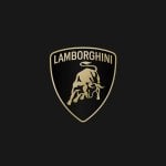 Lamborghini Logo on black background